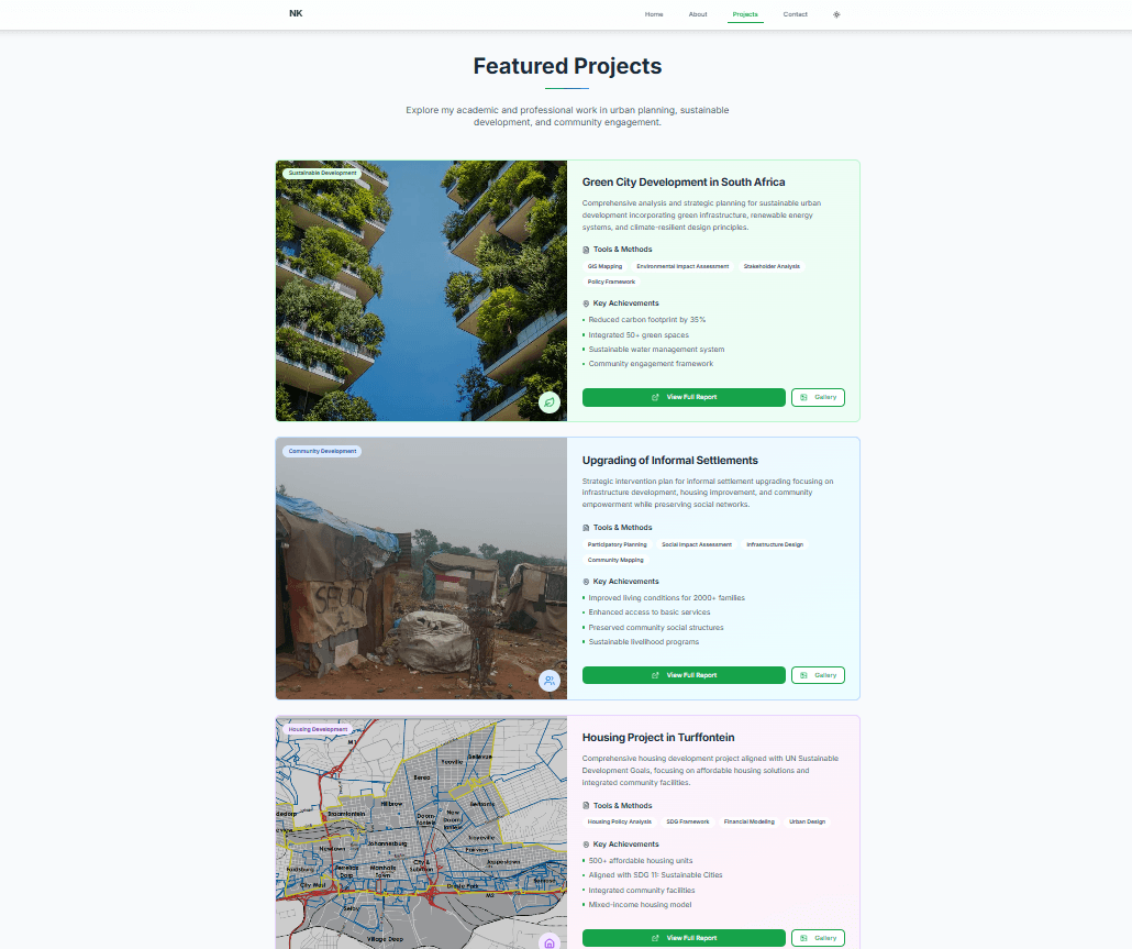 Urban Planner Portfolio screenshot 4